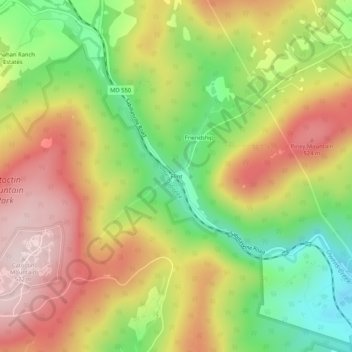 Flint地形图、海拔、地势