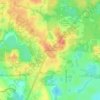 Bradfordville地形图、海拔、地势