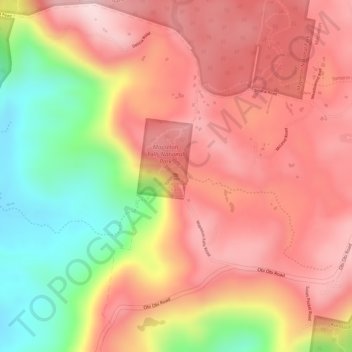 Mapleton Falls地形图、海拔、地势