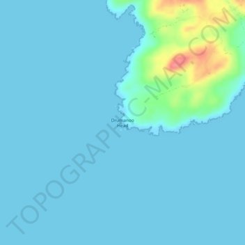 Drumanoo Head地形图、海拔、地势