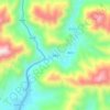 万家坟地形图、海拔、地势