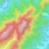 观音尖地形图、海拔、地势