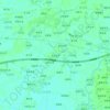 余土库湾地形图、海拔、地势