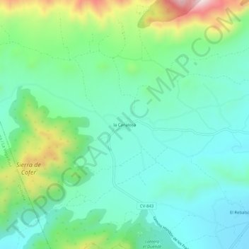 la Canalosa地形图、海拔、地势