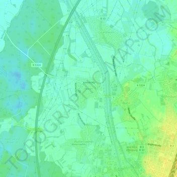 Weier地形图、海拔、地势