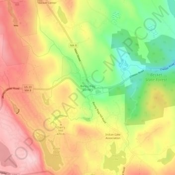 Bonny Rigg Corners地形图、海拔、地势