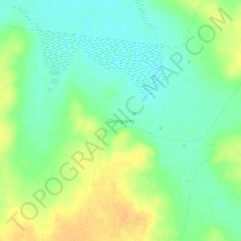 Glengarry地形图、海拔、地势