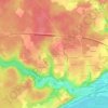 Les Beauvais地形图、海拔、地势