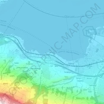 Seestatt地形图、海拔、地势