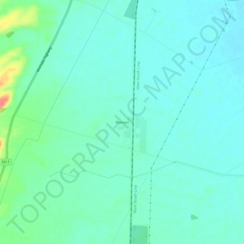 Morven地形图、海拔、地势