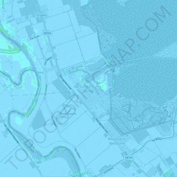 Aprilia Marittima地形图、海拔、地势