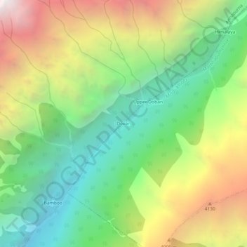 Dovan (2505)地形图、海拔、地势