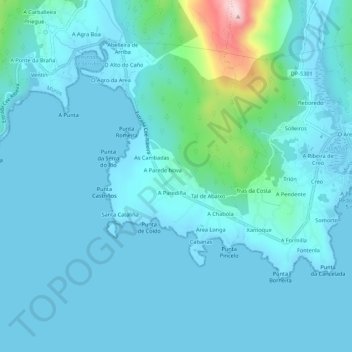 Tal de Arriba地形图、海拔、地势