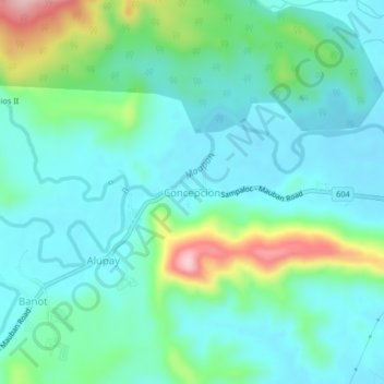 Concepcion地形图、海拔、地势