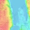 West Bay地形图、海拔、地势