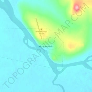White Mountain地形图、海拔、地势