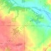 Auburn地形图、海拔、地势