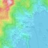 躉場上村地形图、海拔、地势