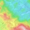 內坑地形图、海拔、地势