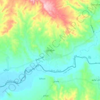 Segrdkan地形图、海拔、地势