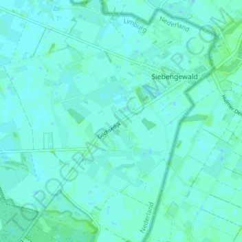 Groote Horst地形图、海拔、地势