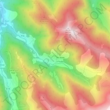 Carol地形图、海拔、地势