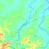 晏河乡地形图、海拔、地势