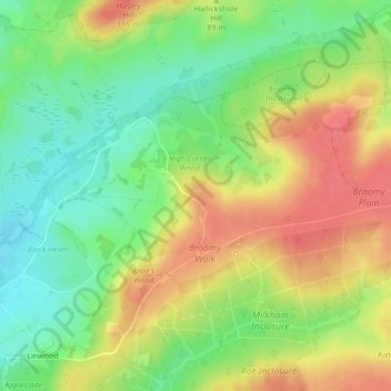 High Corner地形图、海拔、地势