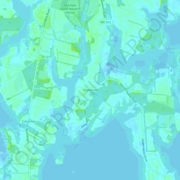 Dominion地形图、海拔、地势