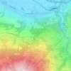 Le Fréney地形图、海拔、地势