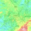 Contagem地形图、海拔、地势