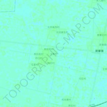 王寨村地形图、海拔、地势