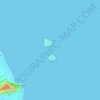 Mokulua Islands地形图、海拔、地势