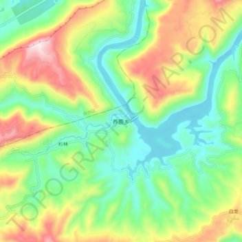 养鹿乡地形图、海拔、地势