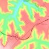 涧沟地形图、海拔、地势