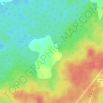 Казаково地形图、海拔、地势