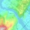 北温泉地形图、海拔、地势