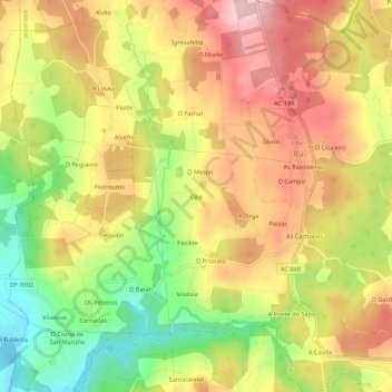 Opa地形图、海拔、地势