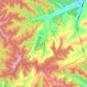 玉华地形图、海拔、地势