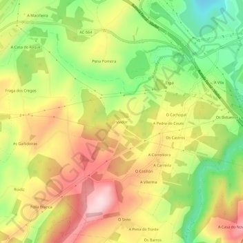 Viador地形图、海拔、地势