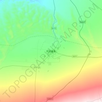 阿克塞县地形图、海拔、地势