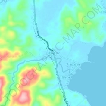 Tubo-tubo地形图、海拔、地势