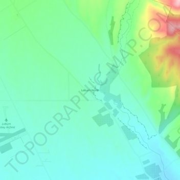 Loburn North地形图、海拔、地势
