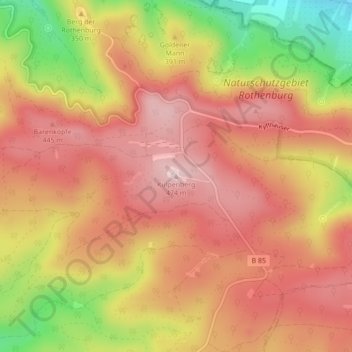 Kulpenberg地形图、海拔、地势