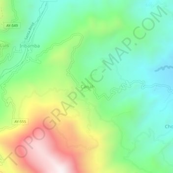 Canal地形图、海拔、地势