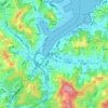 義重町地形图、海拔、地势