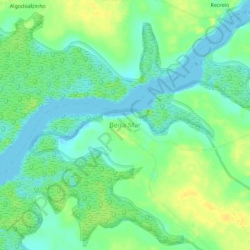 Beira Mar地形图、海拔、地势