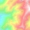 墨竹地形图、海拔、地势
