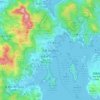 西貢地形图、海拔、地势