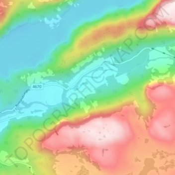 Egland地形图、海拔、地势